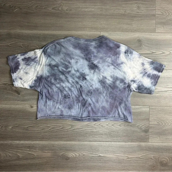 coco + pine Buy Me Whiskey Blue Tie Dye Cropped Shirt - Picture 8 of 8